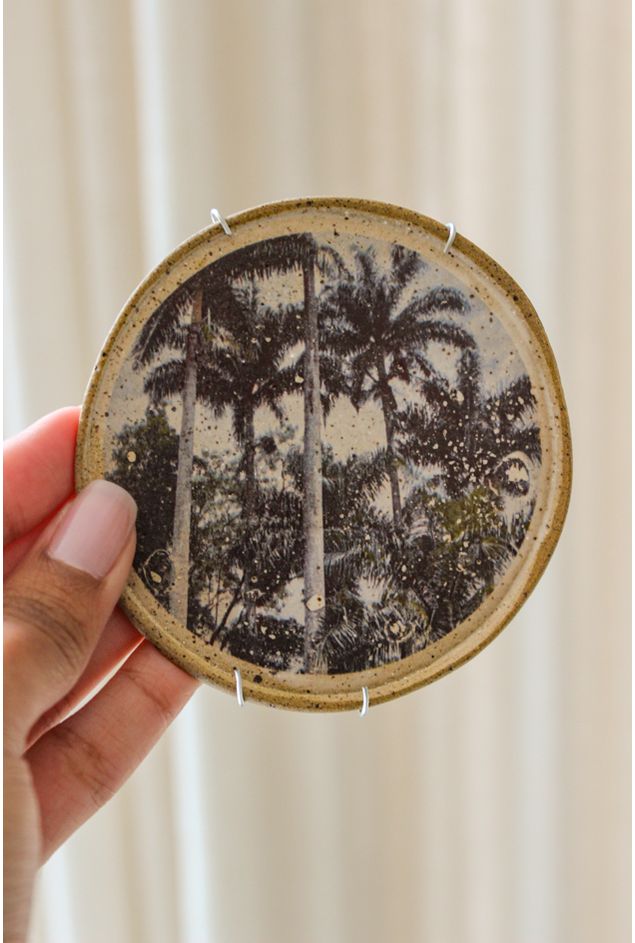 Pratinho Decorativo de Ceramica Paisagens Tropicais Nefelibata -3-